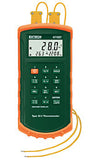 Extech 421502 Type J/K, Dual Input Thermometer with Alarm
