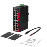 Antaira LNX-1600-T 16-Port Industrial Unmanaged Ethernet Switch