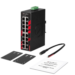 Antaira LNX-1600-T 16-Port Industrial Unmanaged Ethernet Switch